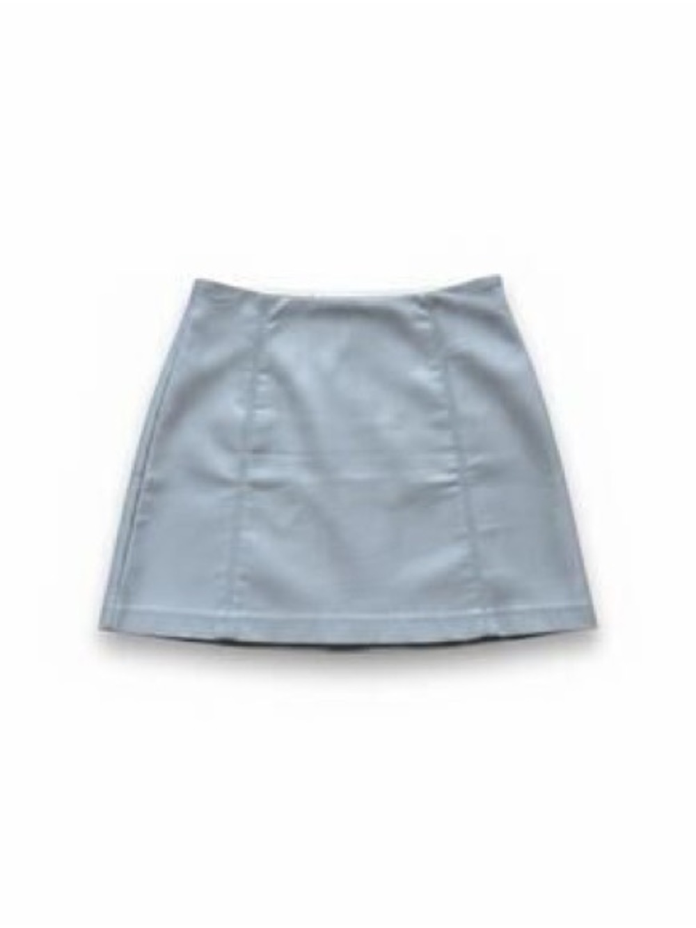 Aritzia Babaton Pale Blue Panel-Seam Mini Skirt 0